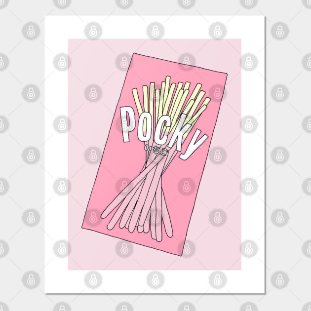 Kawaii Strawberry Pocky Japanese Food Lover Posters And Art Prints Teepublic Asap rocky music poster 36 x 24 in rap & hip hop music american rapper hot music. kawaii strawberry pocky