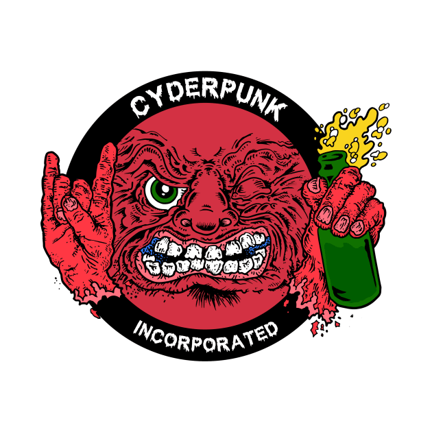 CYDERPUNK LOGO red on white by CYDERPUNK-INC.