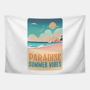 Paradise Summer Vibes Tapestry