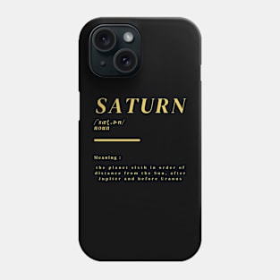 Word Saturn Phone Case