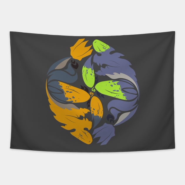 Explosive Force - Brachydios and Raging Brachydios Tapestry by kinokashi
