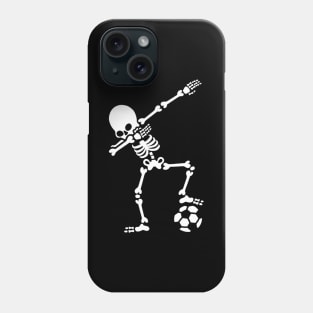 Dabbing Soccer Skeleton Phone Case