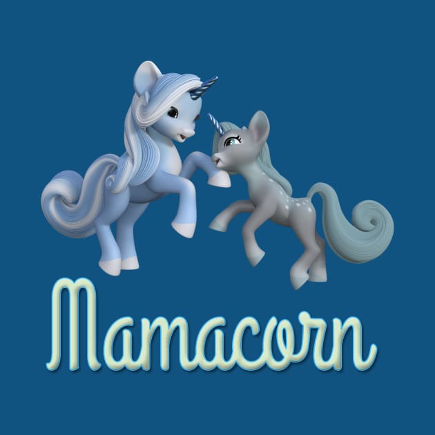 Mamacorn mom and baby Unicorn by AlondraHanley