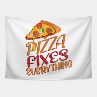 Pizza Fixes Everything Tapestry