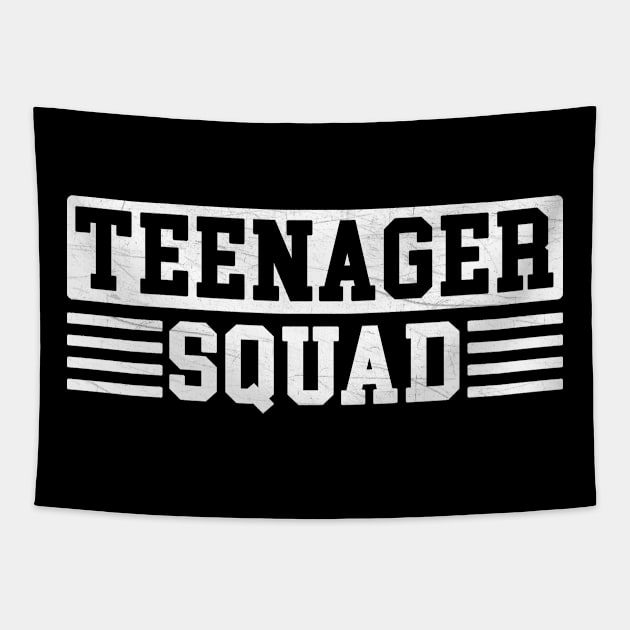 Teenager Squad Tapestry by funkyteesfunny