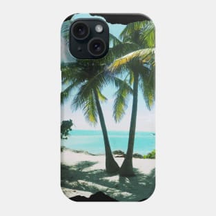 Palm tree photo Key West Florida blue sky palmtree landscape USA nature lovers Phone Case