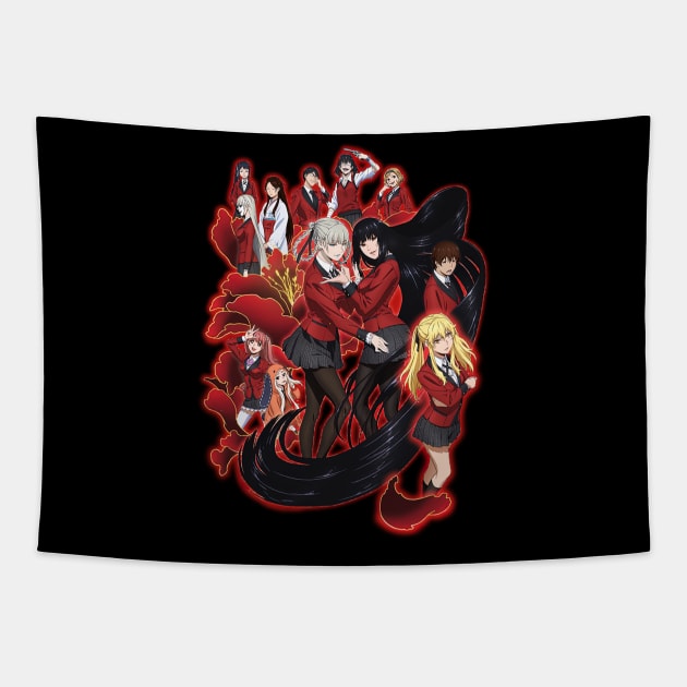 Kakegurui Tapestry by eldridgejacqueline