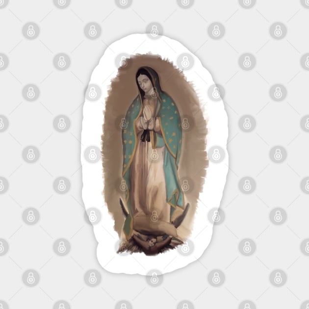 Our Lady of Guadalupe Magnet by HappyRandomArt