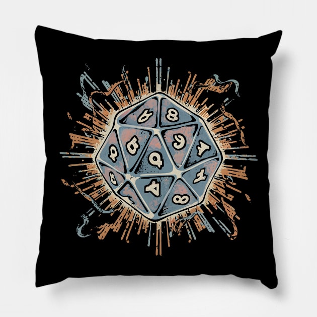 Rolling Dice Challenge, Rolling with Difficulty Pillow by SimpliPrinter