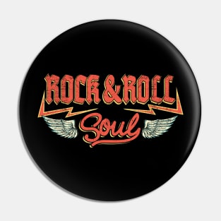 Rock And Roll Soul: Vintage Rock Design For Music Lovers Pin