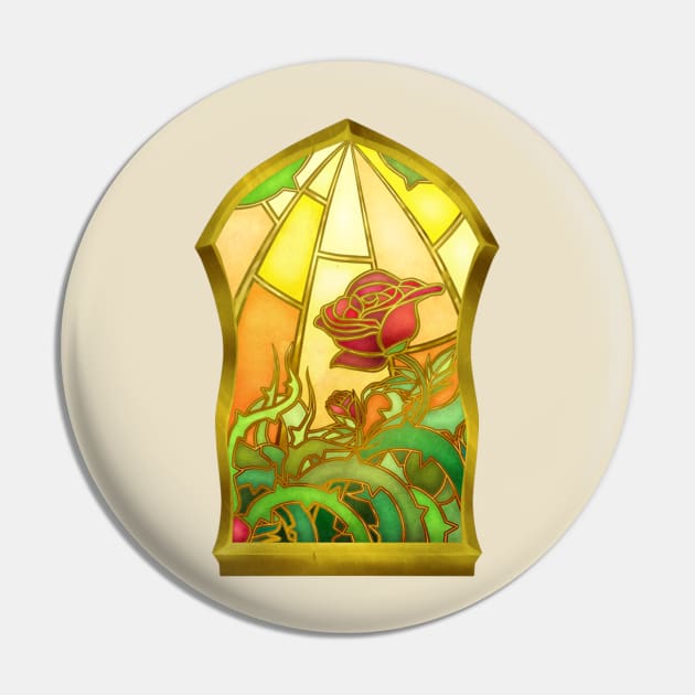 Stained Glass Bloom Pin by BritishMindslave