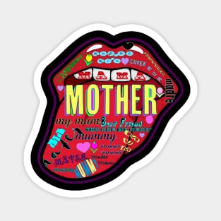 Mother mouth art Magnet