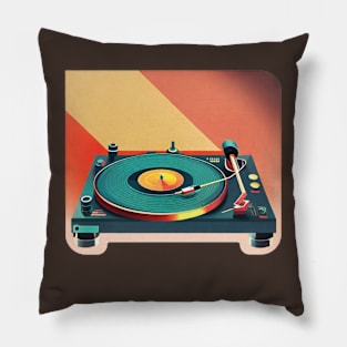 futuristic turntable Pillow