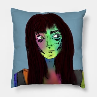 Rainbow Girl 1 Pillow