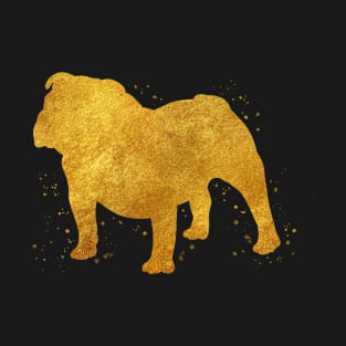 british bulldog golden art T-Shirt