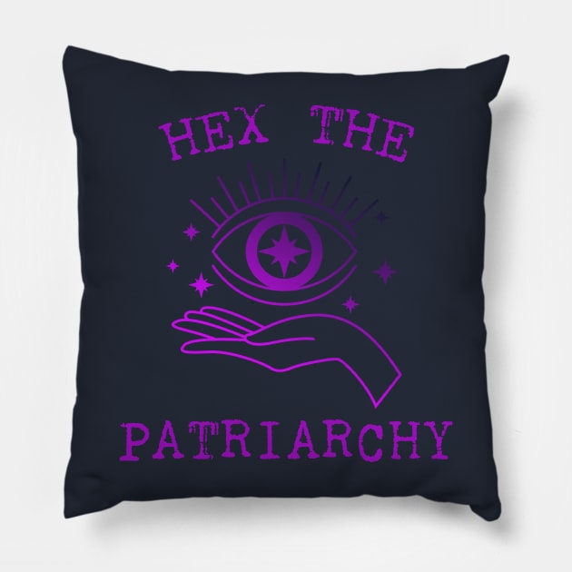 Hex The Patriarchy Femіnist Witch Funny Magical Mystical Magic eye Pillow by Meteor77