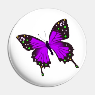 purple butterfly Pin