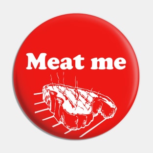 Meat Me in Nebraska T-shirt by Corn Coast Pin