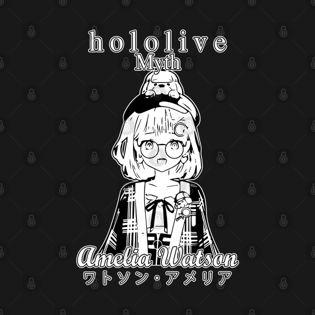 Amelia Watson Hololive English HoloMyth by TonaPlancarte