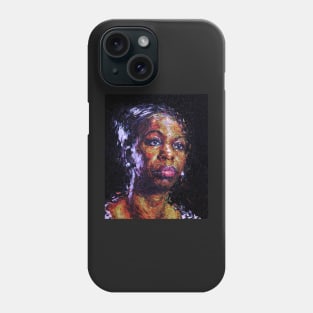 Black is the colour of my true love's hair - Nina Simone Phone Case