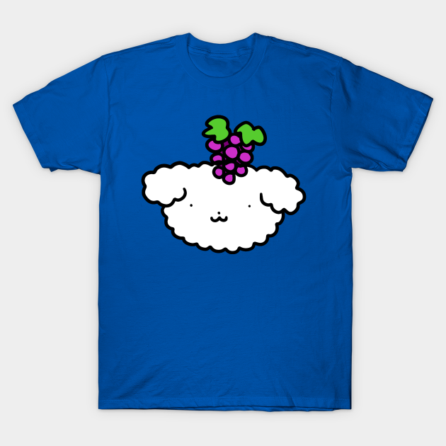 Grapes Fluffy Dog Face - Dog - T-Shirt