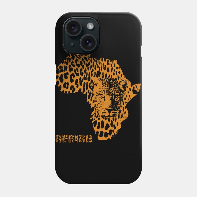 Afrika Leopard Phone Case by hudayadi