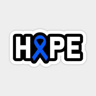 Hope Colon Cancer Awareness Zodiac Ribbon Support Gift Magnet