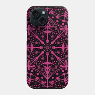 Halloween mandala pattern Phone Case