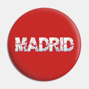 Passion for Madrid: Shades of Red and White Pin