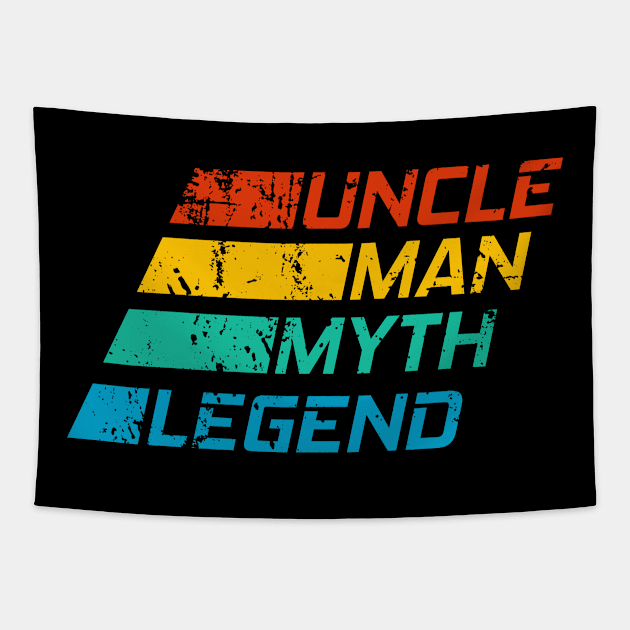 Uncle Man Myth Legend Tapestry by Clara switzrlnd