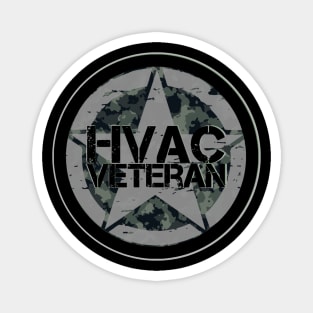 Hvac Veteran Tech Grey Camo Magnet