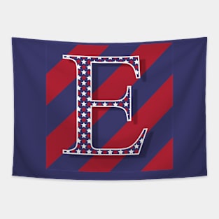 Old Glory Letter E Tapestry