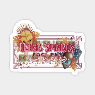 Uzima Springs Pool Bar Animal Kingdom Orlando Florida Magnet