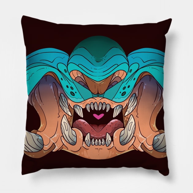 teeth 4 Pillow by FoxintheBushStudios