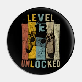 13th Birthday Level 13  Video Pin