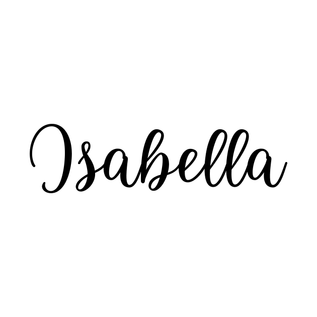 Isabella Name in Cursive by BloomingDiaries