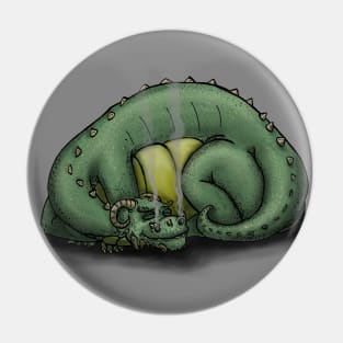 Sleepy Dragon Pin