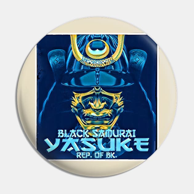 YASUKE Black Samurai Pin by Digz