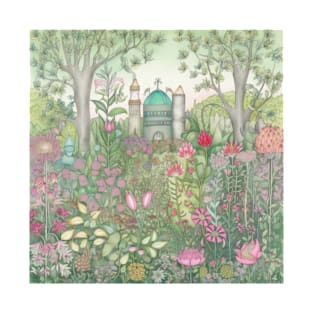 Whimsical Garden Illustration T-Shirt