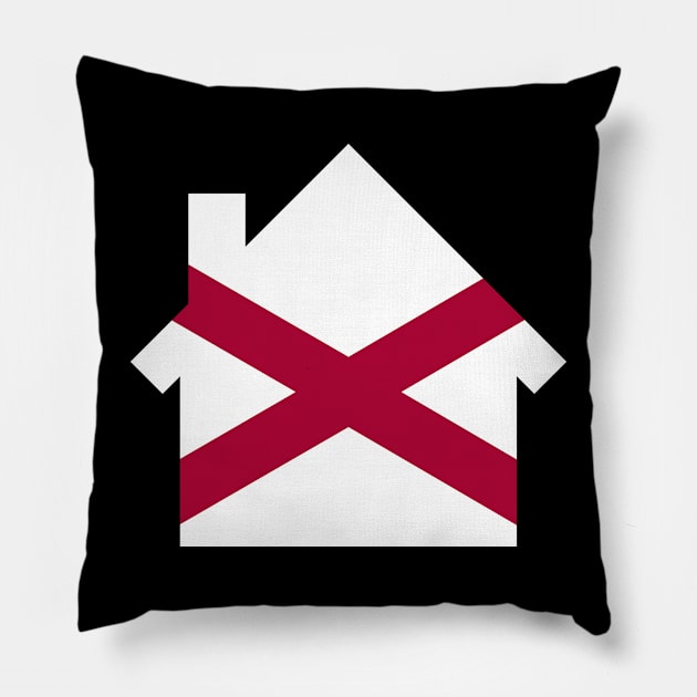 alabama house Pillow by LeapDaze