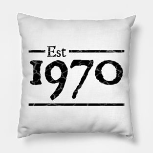 Est 1970 50th Birthday Gift Pillow