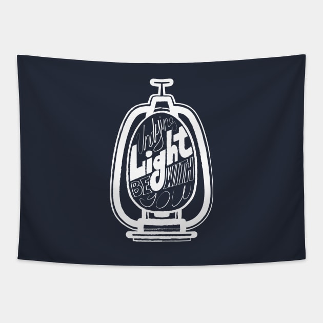 Undying Light Be With You Tapestry by Join The Party