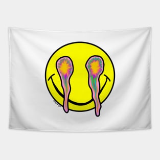 Trippy Smiley Tapestry