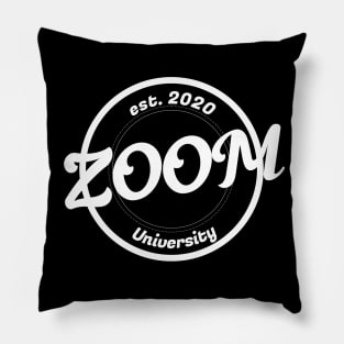 Zoom University Est 2020 Vintage Pillow