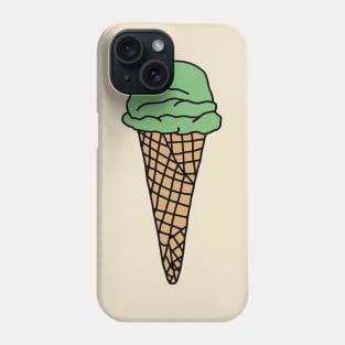 matcha green tea ice cream Phone Case