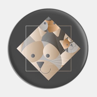 Cat | Geometric and Abstracted Pin