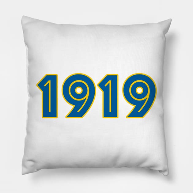 Leeds 1919 Pillow by Confusion101