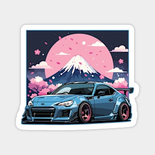 Subaru BRZ Car Art - Widebody Modified JDM Car Magnet