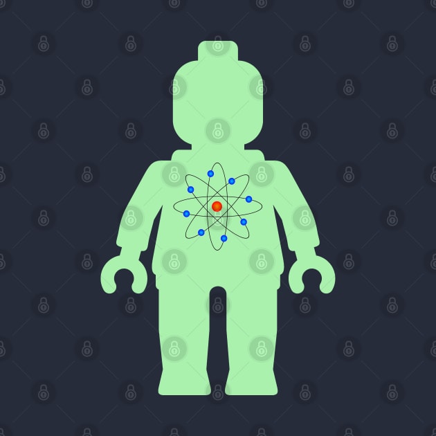 Minifig with Atom Symbol by ChilleeW