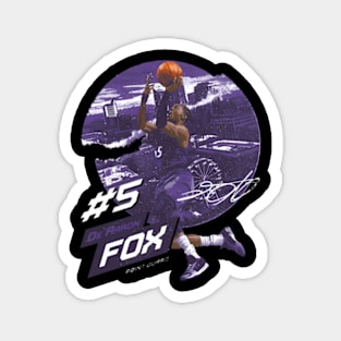 De'Aaron Fox Sacrato City Emblem Magnet